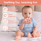 MISSLILI Teething Toys for Babies, BPA-Free Silicone Teether Toy for Infants, Cute Rabbit Phone Design with Easy-Grip Ears, Soothing Gums and Push Pop