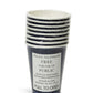 Doctor Who Tardis Party Cups - 8-Piece 9Oz Paper Cup Set - Tardis Police Call Box Door - Themed Tableware Party Decorations - Space & Time Travel