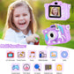 Unicorn Camera for Kids - Toddler Digital Selfie Camera with Silicone Cover, Flash and 32GB SD Card - Children Toy HD Video Kids Camera for Girls and