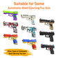 Tcxomino Automatic Shell Ejecting Toy Gun Supplementary Soft Bullets Included 100 Soft Bullets & 6 Shells