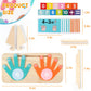 HANR Montessori Math Counting Toys,Preshool Learning Toys for Toddlers 3-6, Educational Math manipulatives for Kids,Number Counting Blocks,Montessori