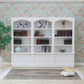 iLAND Dollhouse Bookshelf 1/12 Scale Dollhouse Furniture Mini Wooden Bookshelf for Miniature Books Mini Bookcase 1/12 Scale Accessories Mini Library
