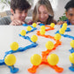 Zip Linx ZipLinx Jumping Domino Action - Triple Tower Blast | Chain Reaction Game - Create Unlimited Designs | Includes 40, 6 Hi-Fly Balls, 3