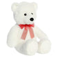 Aurora® Cuddly Bear Stuffed Animal - Cozy Comfort - Endless Snuggles - White 16 Inches