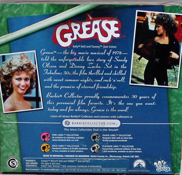 Mattel Grease Barbie Kelly Celebrity Kelly and Tommy Dolls