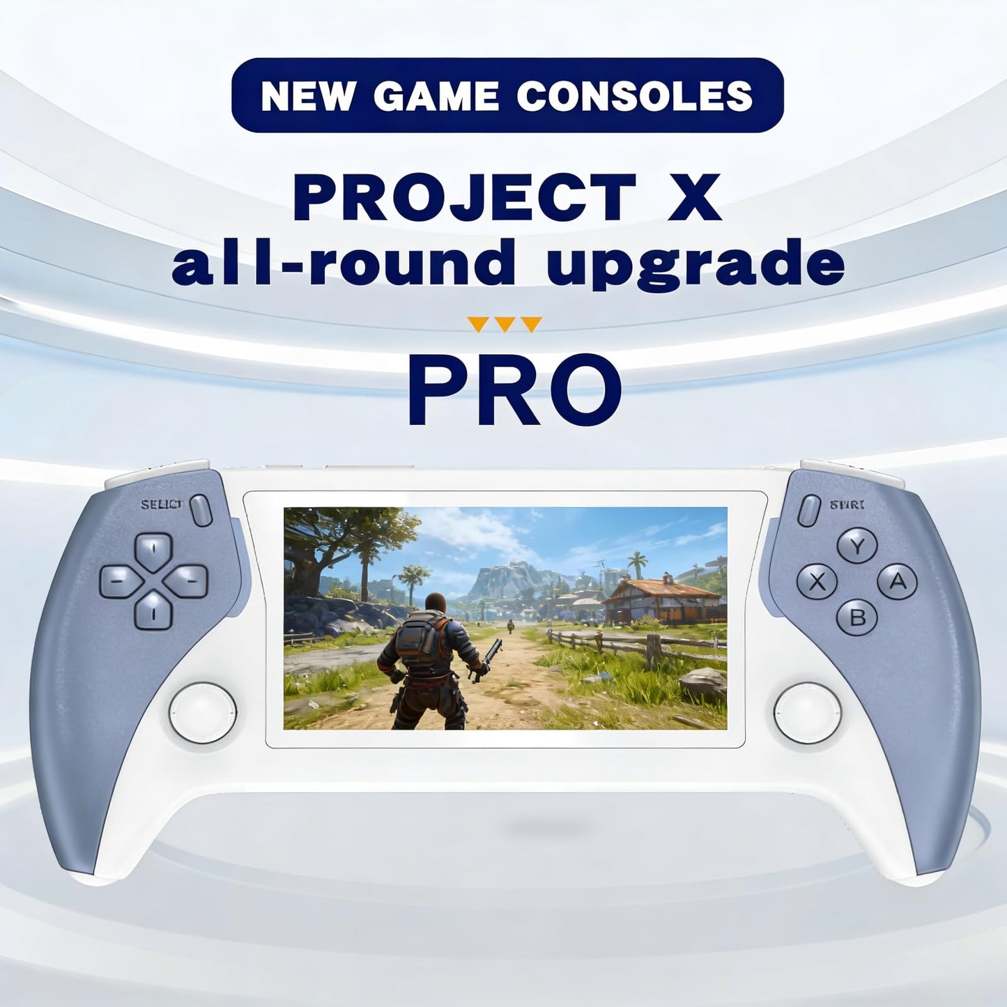 ugtenversi Handheld Video Game Console?4. 3-inch IPS Screen ?Portable Retro Gaming Consle ,Linux System ?64GB,20+ Emulator ,15000+ Games, Emulator