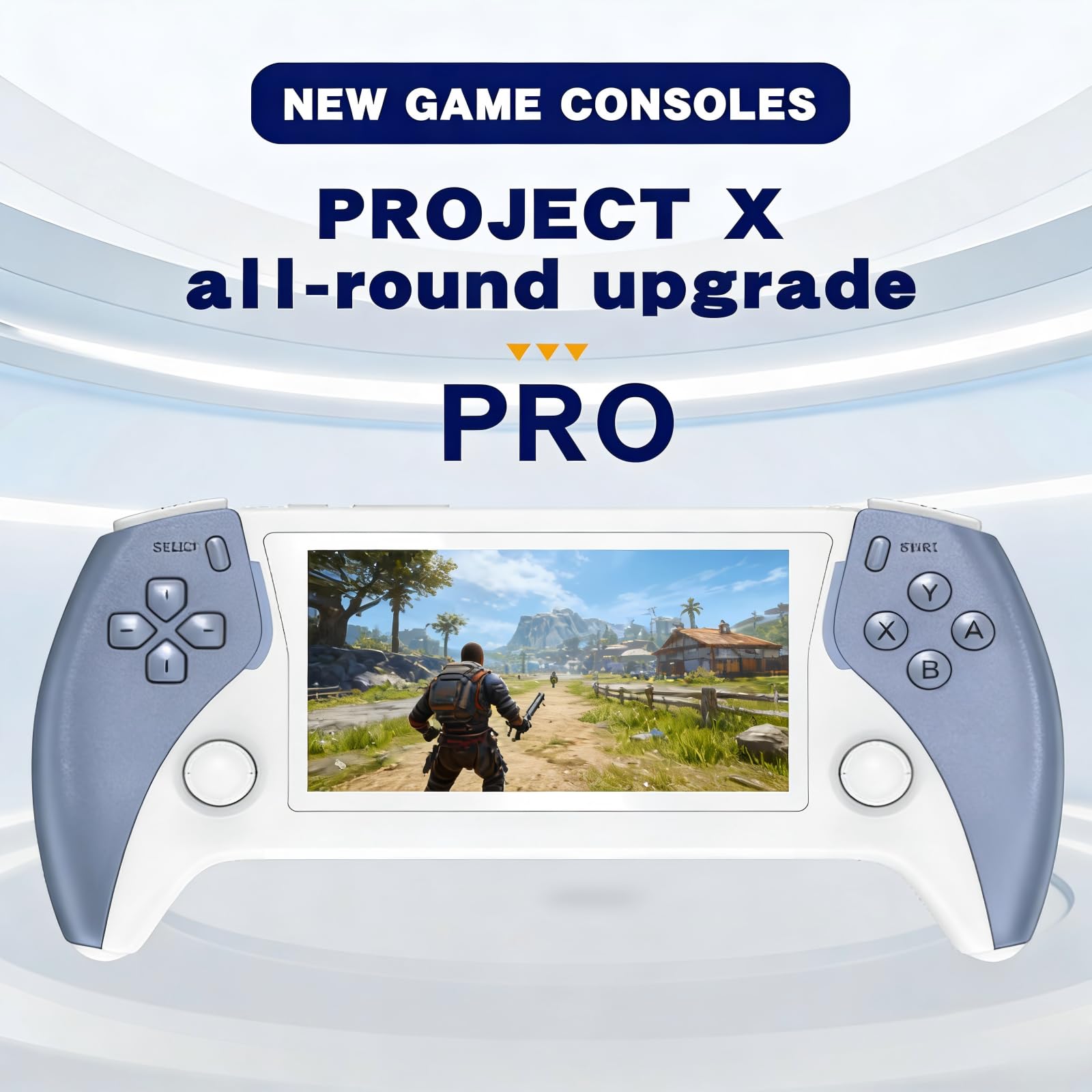 ugtenversi Handheld Video Game Console?4. 3-inch IPS Screen ?Portable Retro Gaming Consle ,Linux System ?64GB,20+ Emulator ,15000+ Games, Emulator