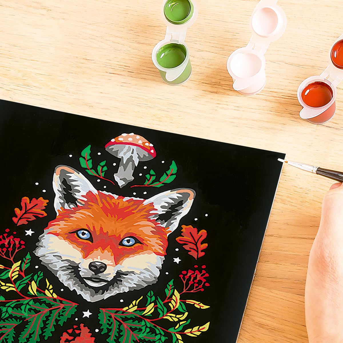 Ravensburger CreArt Pixie Cold: Fox Paint by Numbers Kit for Adults - 23511 - Painting Arts and Crafts for Ages 12 and Up