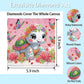 FQOVKYN 4Pcs 5D Cute Animals Diamond Art Kits for Kids, DIY Diamond Art Painting Mosaic Kits for Adults Beginner, Full Drill Small Diamond Gem Art