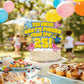 Whats Funnier Than 24 25 Cake Topper, Yellow Sponge 25th Birthday Cake Decor, Single Sided Glitter Cardstock with Acrylic Stick, Funny 25th Birthday