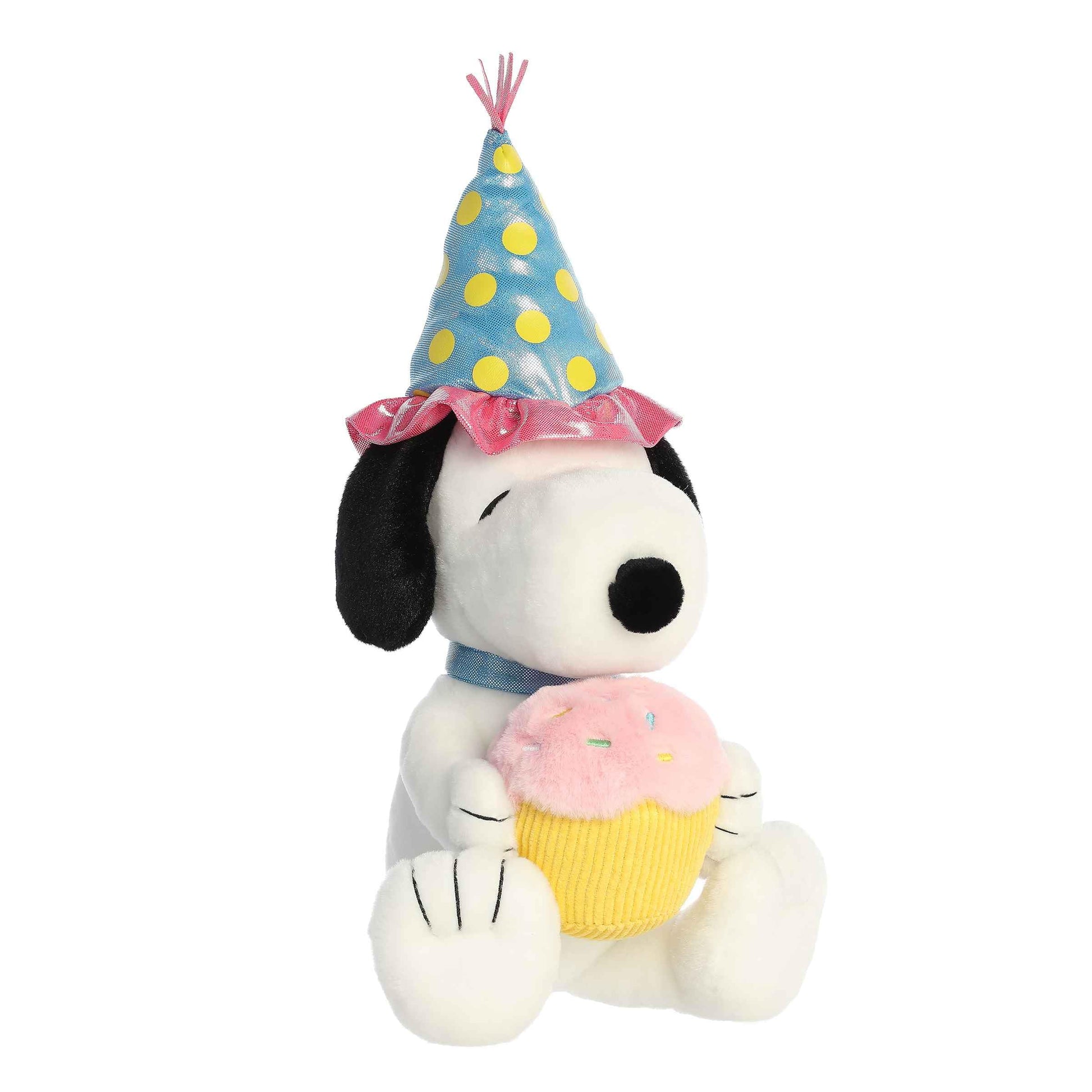 Aurora® Adorable Peanuts® Birthday Snoopy™ Stuffed Animal - Officially Licensed Toys for All Snoopy Fans - Nostalgic Gift for Adults and Birthday
