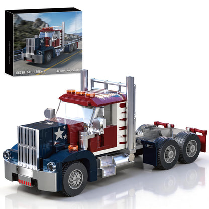 HIGH GODO Semi Truck Building Set, MOC City Road Tow Truck Model Kit Build and Display, Technology Trailer Set Toy Gift for Teens Adults 12+ (269PCS)