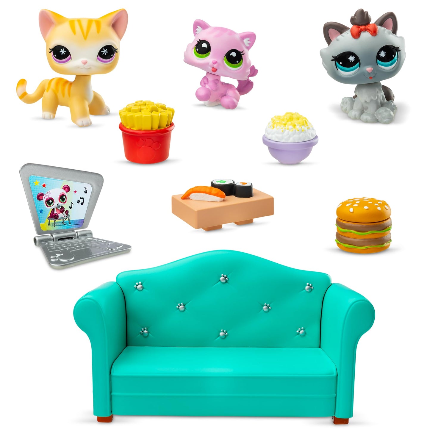 Littlest Pet Shop - Diner Dash Play Pack, Gen 7 Authentic LPS Bobble Head Toy Figure, Collectible Toy Animal, Ages 4+ - Amazon Exclusive