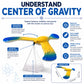 Balance Bird Prop, Clear Triangle Stand Classic Gravity Balancing Eagle, Stable Anti-Fall Clear Gravity Principle Demo for Science Teaching