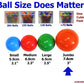 150 pcs Large 3.1" Crush-Proof non-PVC Phthalate Free Plastic Ball Pit Balls - Air-Filled in 5 Colors - Guaranteed Crush-Proof