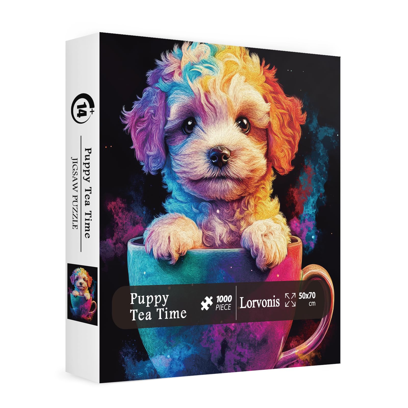 Funny Dog Puzzles for Adults 1000 Pieces, Cute Colorful Puppy Jigsaw Puzzles, Challenging Difficult Animal Puzzles