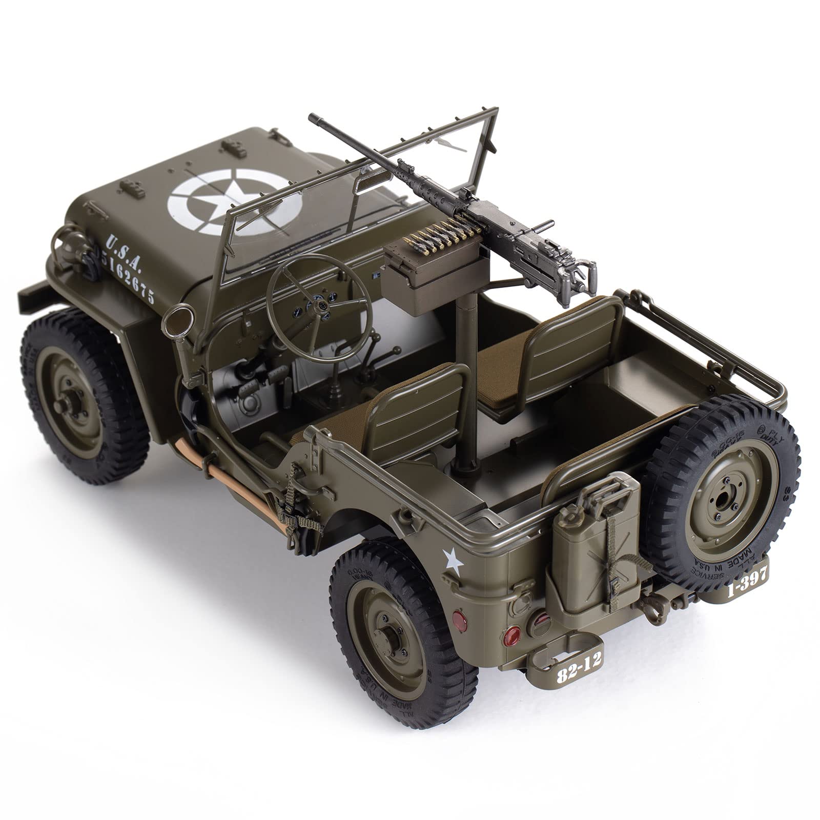 RocHobby Machine Gun for 1/12 1941 MB Scaler RC Crawler Vehicle, RC Accessories