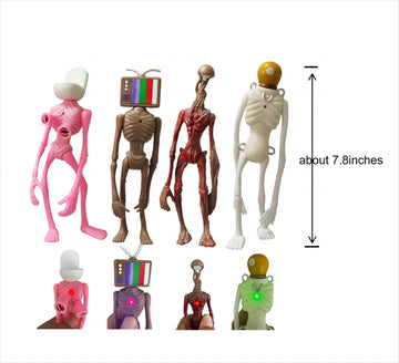 EICHIMEOW 4 PCS Siren Head Toys Action Figure Christmas Model Doll Gift