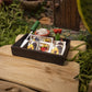 Treasure Gurus 1:12 Scale Mini Wood Flower Planter Gardening Box Set Dollhouse Accessory Miniature Fairy Garden Decor