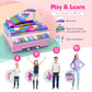 ekuzi Creative Building Blocks Set Compatible with Major Brands Classic, Includes Dual-Sided and Single-Sided Baseplates, Variety of Accessories