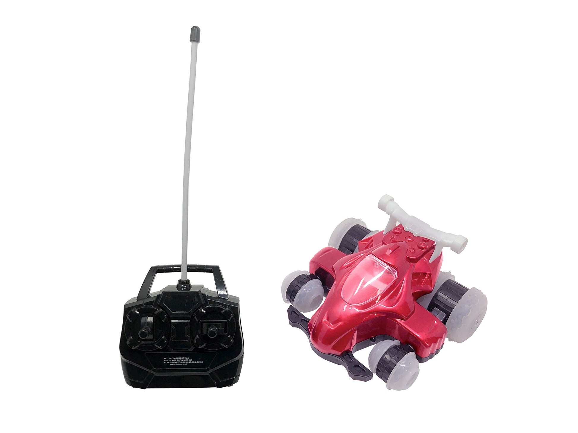 Mindscope Red Hoverquad Radio Control Stunt Action Light Up LED Vehicle 27 MHz