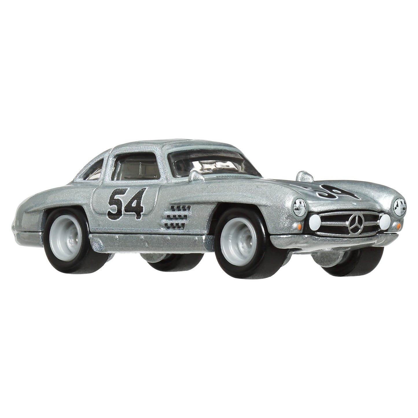 Hot Wheels Team Transport Culture Die-cast Cars, Mercedes-Benz 300 SL, MB Blaues Wunder Flatbed Truck, 1:64 Scale Model