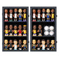 Zmiky Bobblehead Display Case Action Figure Display Case Bobble Head Shadow Box Wall Cabinet for 15 Figurines Display with Lockable Anti Fade Uv