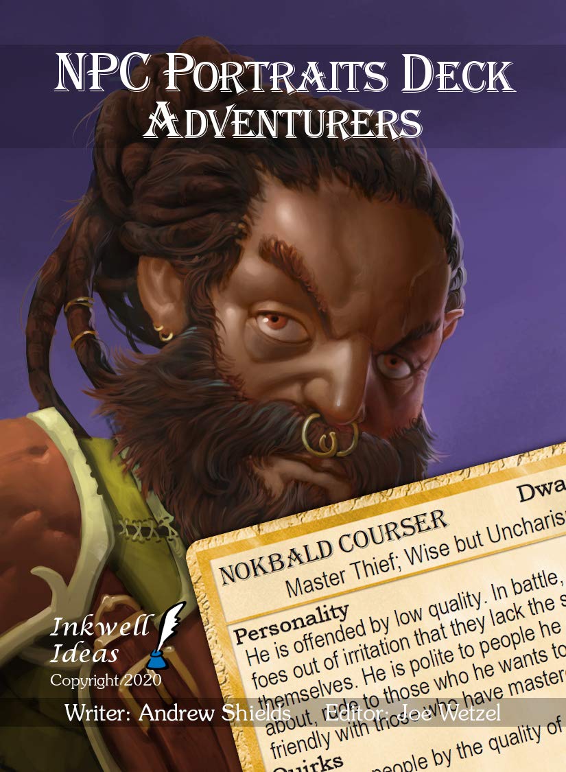 Inkwell Ideas NPC Portraits Deck Adventurers