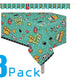 Oojami Video Gaming Party Supplies 3 Pack, 54x108" Table Covers + Banner