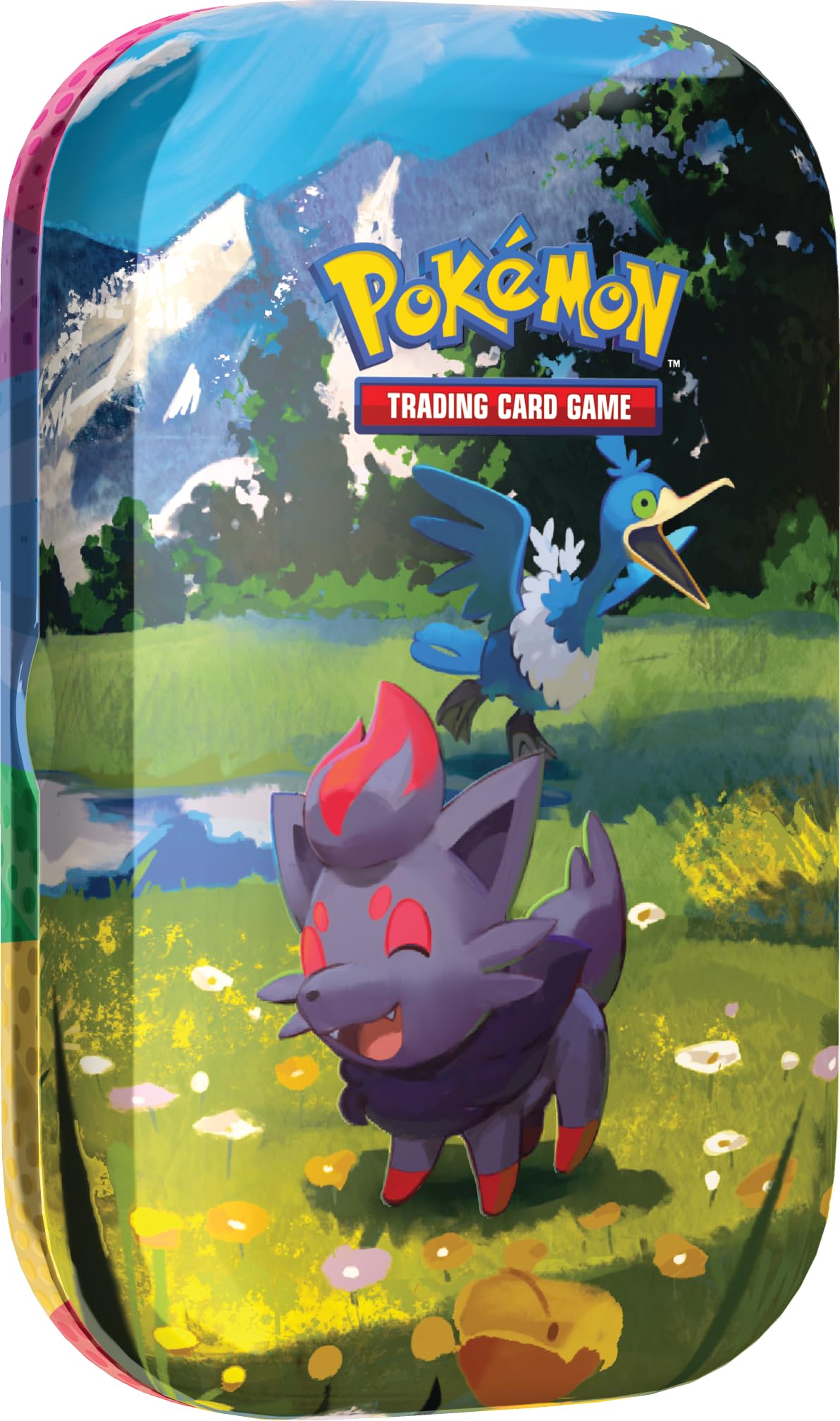 Pokemon TCG: Mega Evolution-Ascended Heroes Mini Tin: Zorua & Cramorant (1 Sticker Sheet, a Pokémon Art Card & 2 Booster Packs)