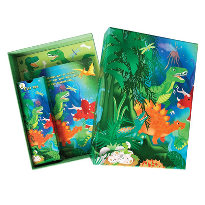 BOX CANDIY Totally Dinosaurs Dino-Tastic Activity Set with 30 Activities in Keepsake Box