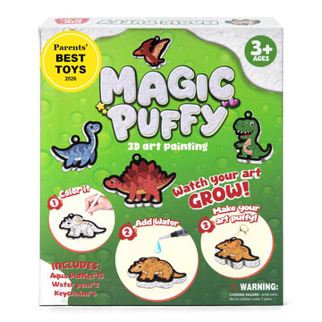 BoxNoble Magic Aqua Puffy, 3D Art Craft Kits Paint by Number Crafts Kits for Kids, Mess Free Creative Gifts for Boys & Girls Ages 4 5 6 7 8 9 10
