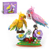 aphpaio Love Birds Building Toy Set, Cockatiel Lover Birds Building Blocks, Home Love Decor Valentines Day Birthday Easter for Mom Lover Adults Kids