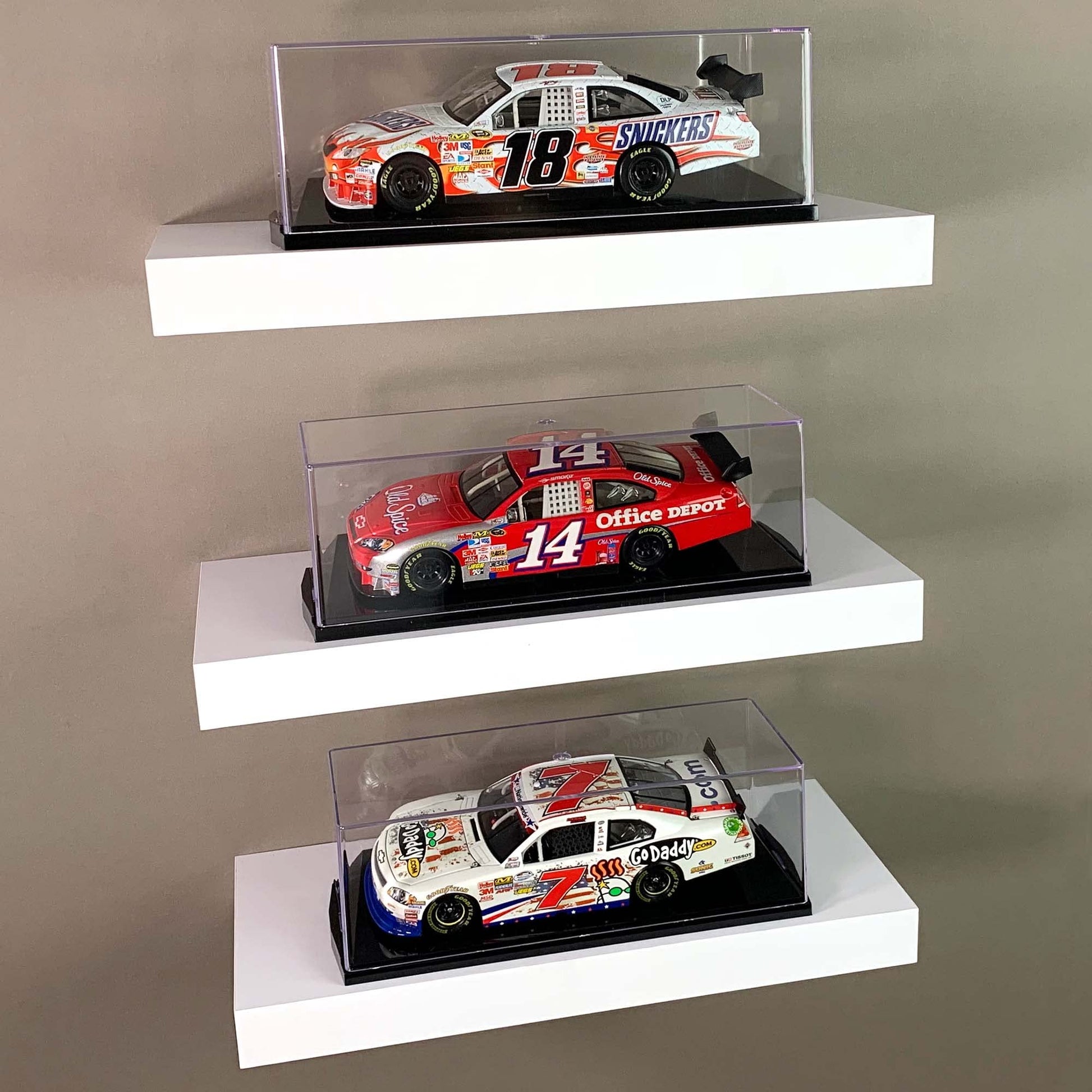 BCW Model Car Display Case | 1:24 Scale Diecast Car Display Case | Clear Acrylic Cover on Black Base | Protect and Showcase Collectible Diecast Cars