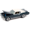 Johnny Lightning 1971 Pontiac Grand Prix Bluestone Gray Metallic with White Top Classic Gold Collection Series Limited Edition to 8476 Pieces