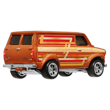 Hot Wheels Premium Boulevard Ford Transit Supervan, 1:64 Orange, #109 Die-Cast Metal Collectible Model