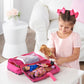 Badger Basket Stylish Travel Case for 12 Inch Fashion Dolls - Storage Solution with Pockets for Doll Accessories, Best for On-The-Go Travel - Animal