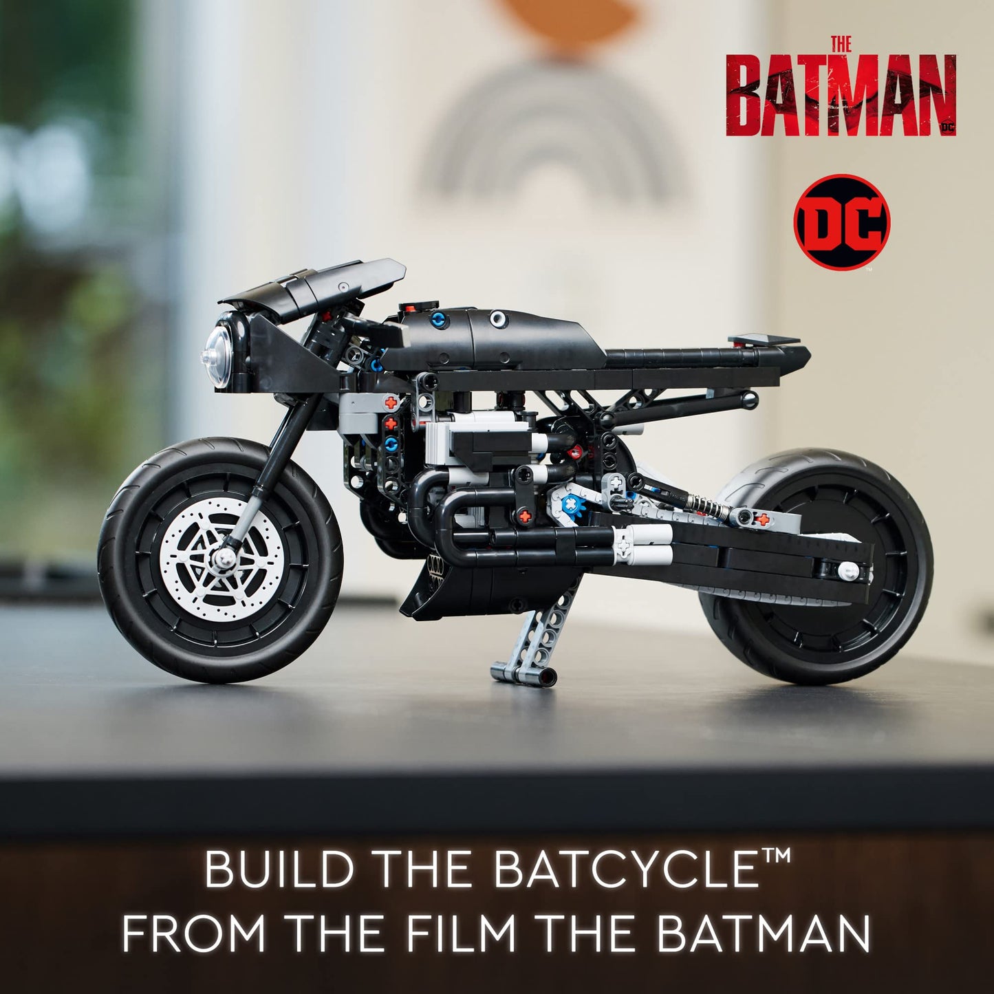 LEGO Technic The Batman - BATCYCLE Set 42155, Collectible Toy Motorcycle, Scale Model Building Kit of The Iconic Super Hero Bike from 2022 Movie