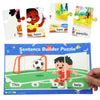 CHEFAN Sentence Building Puzzle for Kids, Reading & Writing Learning Game with Sight Words & Phonics, Sentence Board & Writing Board, Speech Therapy
