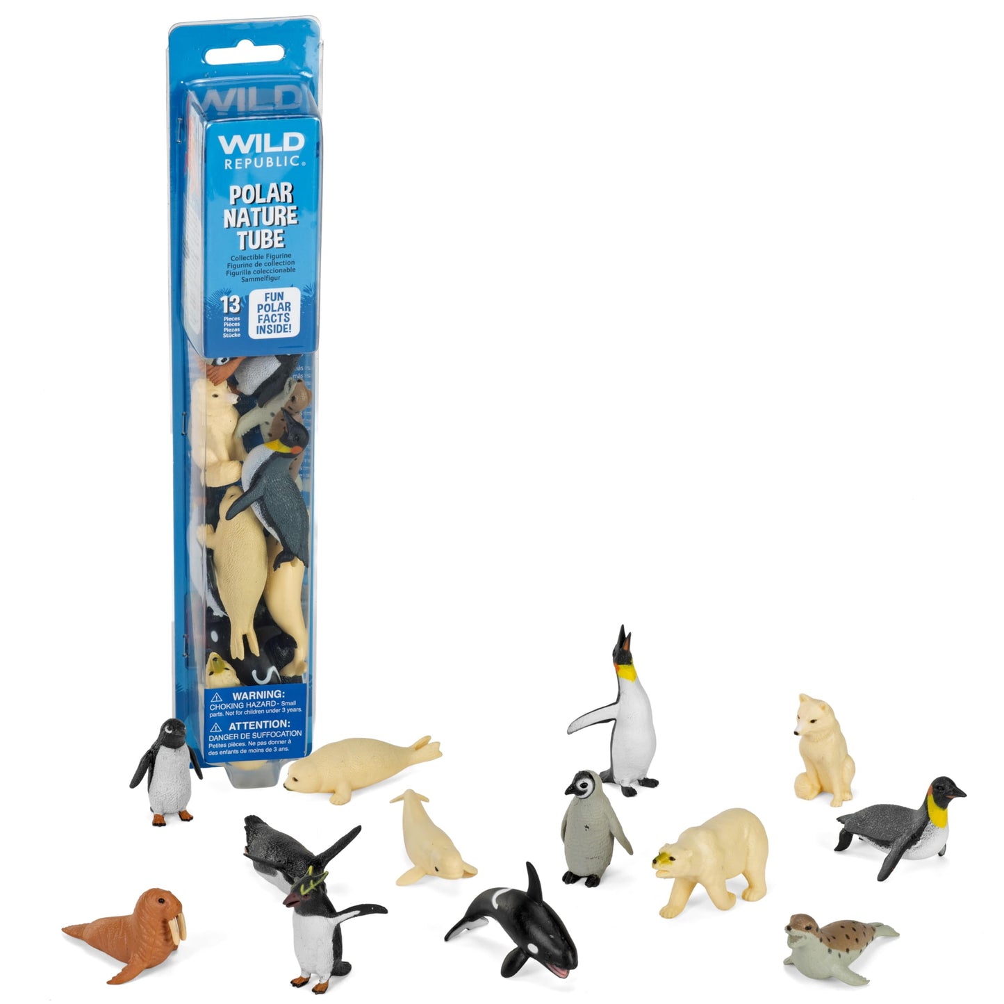 Wild Republic Nature Tube Polar Figurines - 13"