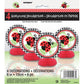 6" Mini Honeycomb Ladybug Decorations, 4ct