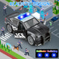 Police Car Toys for Boys 3-5 4-8 With 3 Different Flashing Lights & Sound, Side Doors Open Friction-Powered Wheels Pursuit Rescue Vehicle Light Up Toy