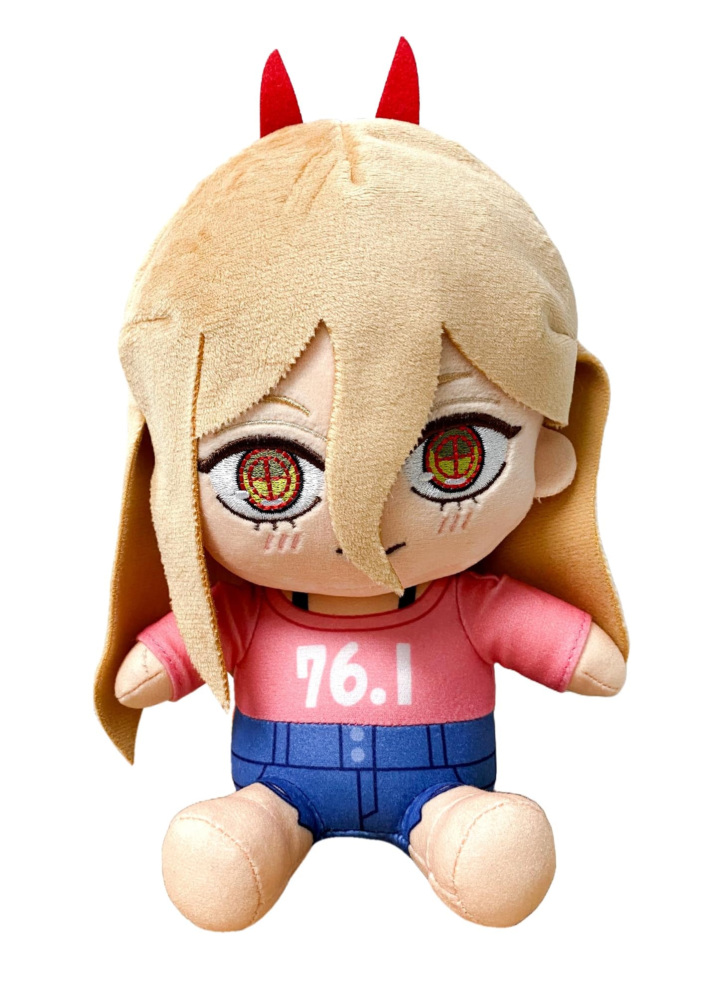Great Eastern Entertainment Chainsaw Man - Power Casual Outfit #1 Sitting Pose Plush 7" H