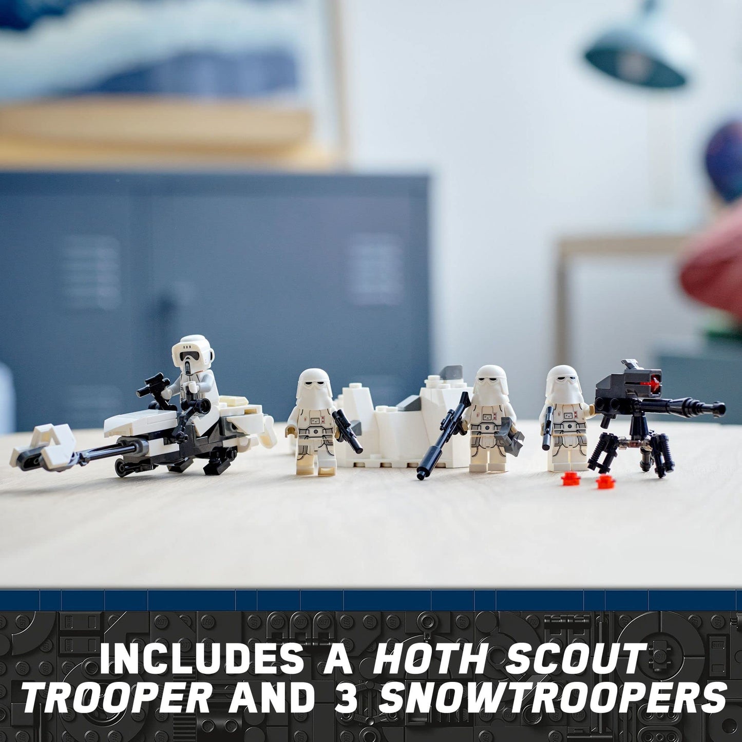 LEGO Star Wars Snowtrooper Battle Pack 75320 Set, Building Toy with 4 Figures, Blasters and Speeder Bike, Gift Idea for Grandchildren, Kids, Boys and