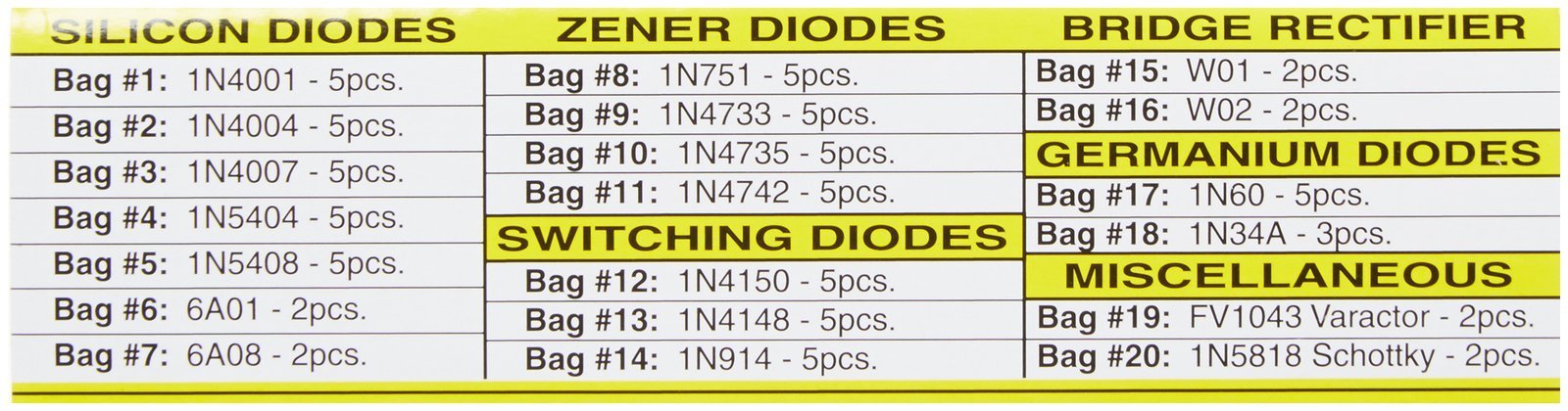 Elenco Diode 80 Piece Kit