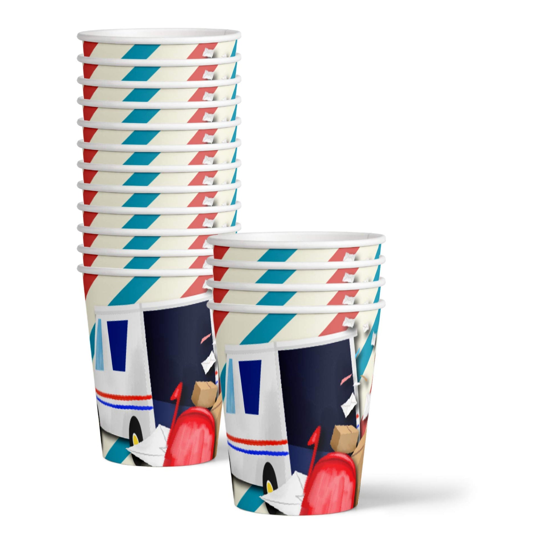 Mailman Birthday Party Supplies Set Plates Napkins Cups Tableware Kit for 16