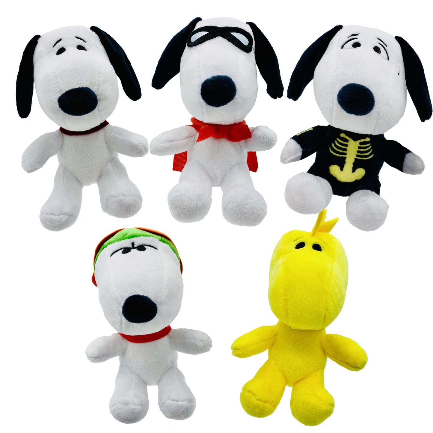 JINX Skeleton Costume Snoopy Mini Plush Toy 5" The Snoopy Show Stuffed Figure Apple TV+ Series for Fans of All Ages