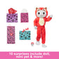 Barbie Cutie Reveal Doll & Accessories with Animal Costume & 10 Surprises Including Color Change, Kitten as Red Panda in Costume-Themed Series