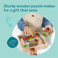 Melissa & Doug Farm Wooden Cube Puzzle with Storage Tray - 6-in-1 Animal Puzzle for Toddlers and Preschoolers - 16 Wooden Cubes - Farm Toy for Kids