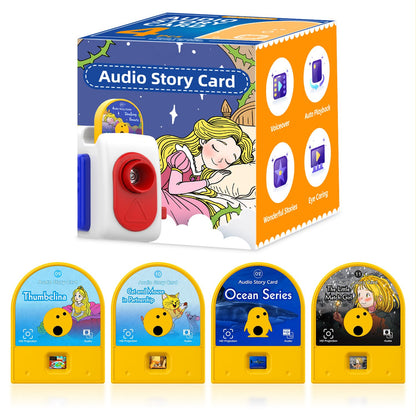 Syslux Kids Audio Story Cards,4 Pack Bedtime Fairy Tale Projection Cartridges for Story Projectors,Story Projector Accessories (Device Not Included)